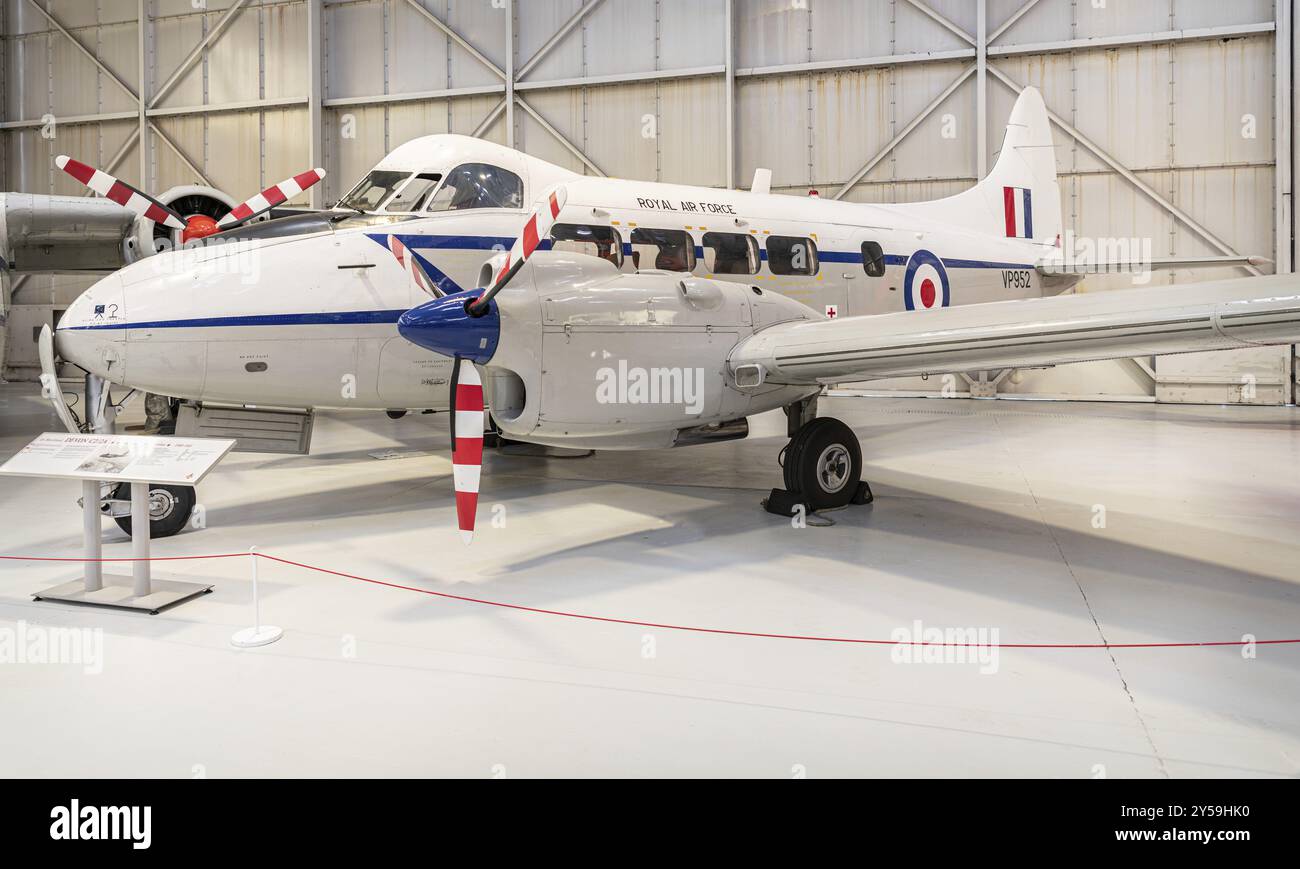 De Havilland Devon, RAF-Museum, Cosford Foto Stock