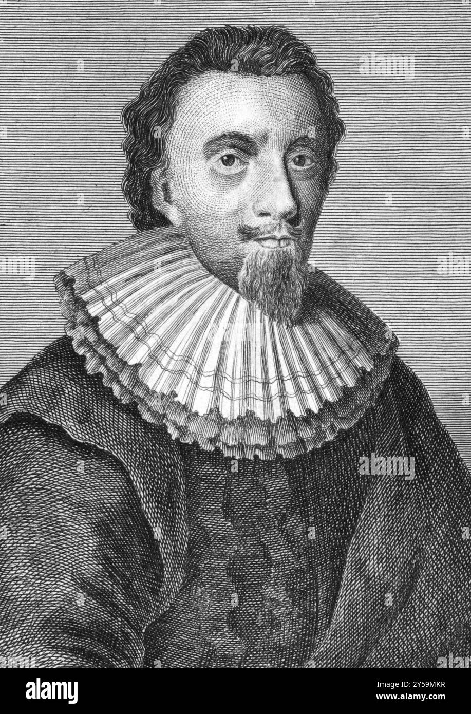 George Calvert, i barone Baltimore, ottavo governatore proprietario di Terranova (1579-1632) su incisione dal 1784. Politico e colonizzatore inglese. IT Foto Stock