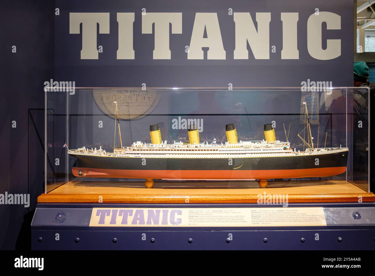 RMS Titanic Ship Model, Maritime Museum of the Atlantic, Halifax, nuova Scozia, Canada Foto Stock