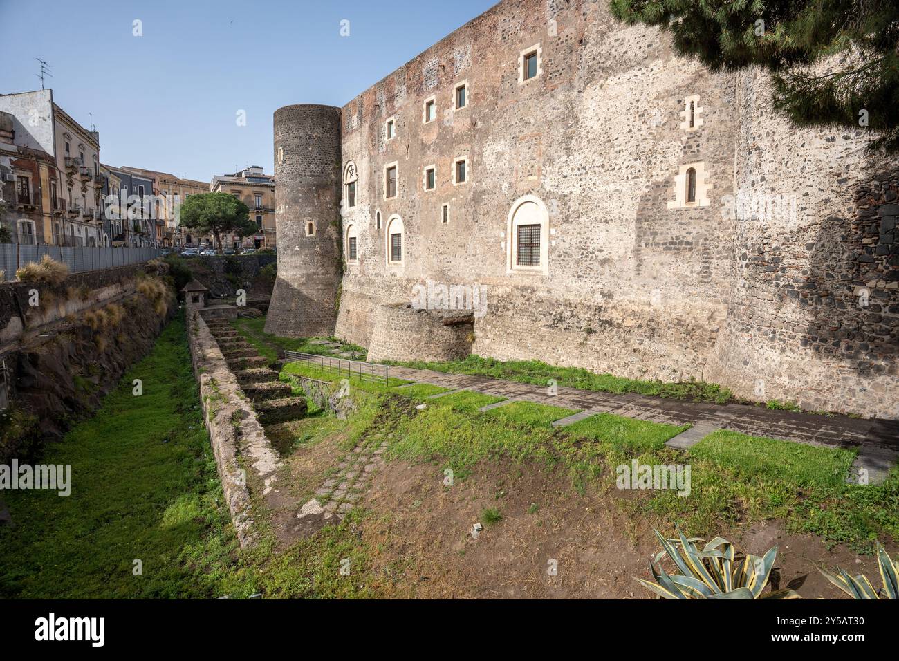 Catania, Italia - 20 maggio 2024: Castello Ursino. Foto Stock