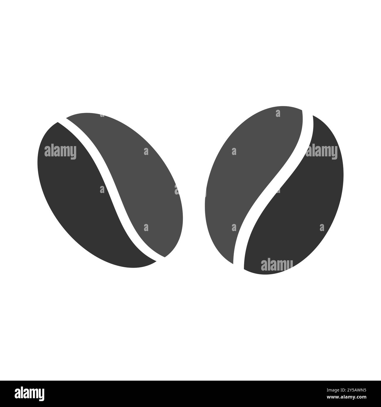 Silhouette icona Coffee Bean Illustrazione Vettoriale