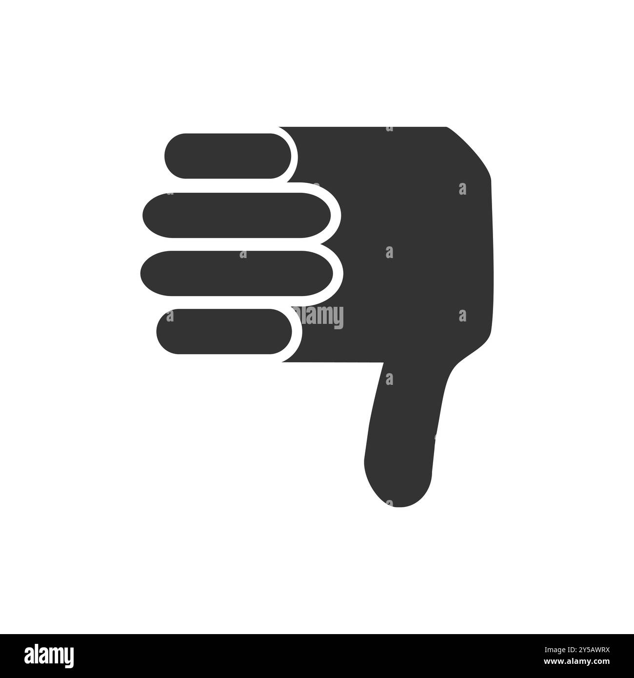Icona thumbs down Illustrazione Vettoriale