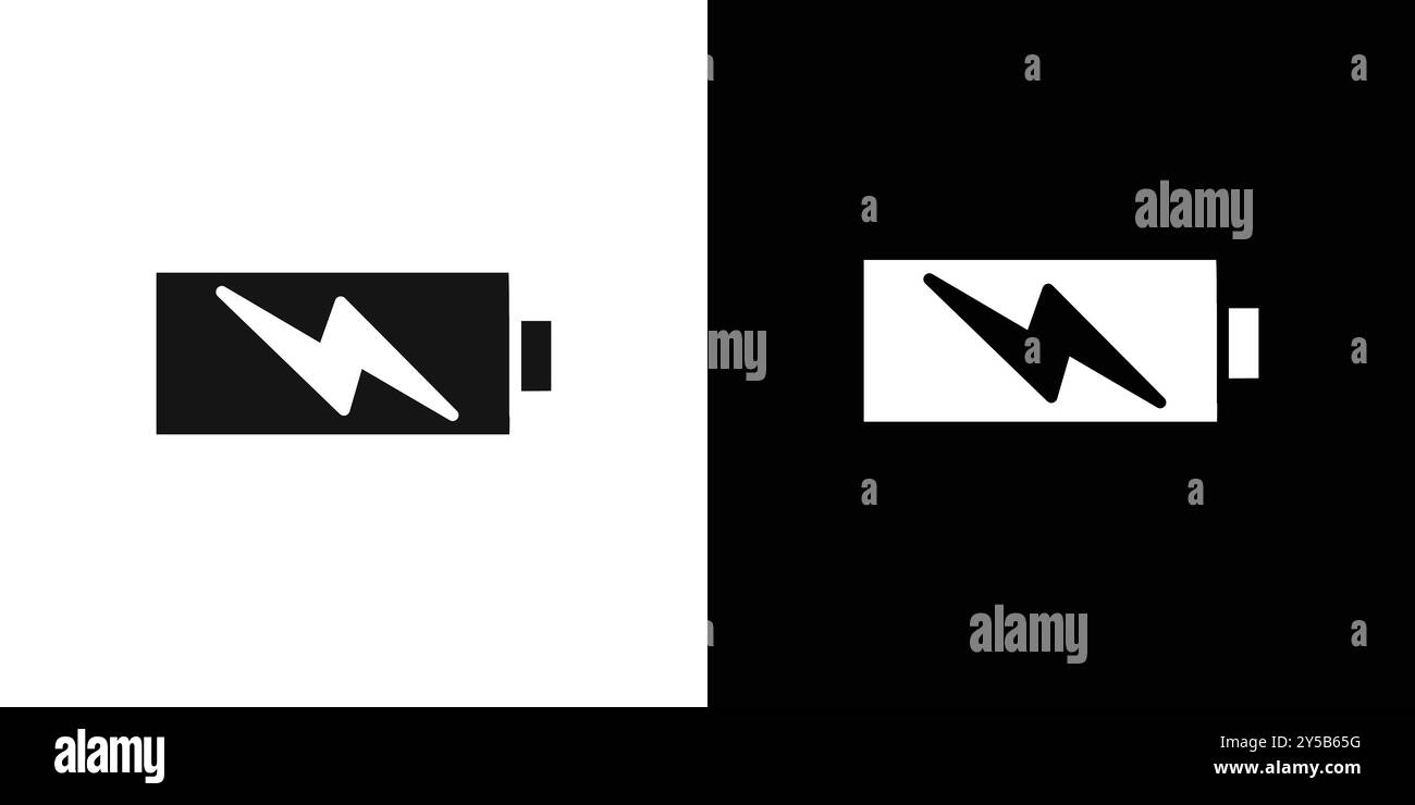 set di logo vettoriale dell'icona della batteria o gruppo pacchetto Illustrazione Vettoriale