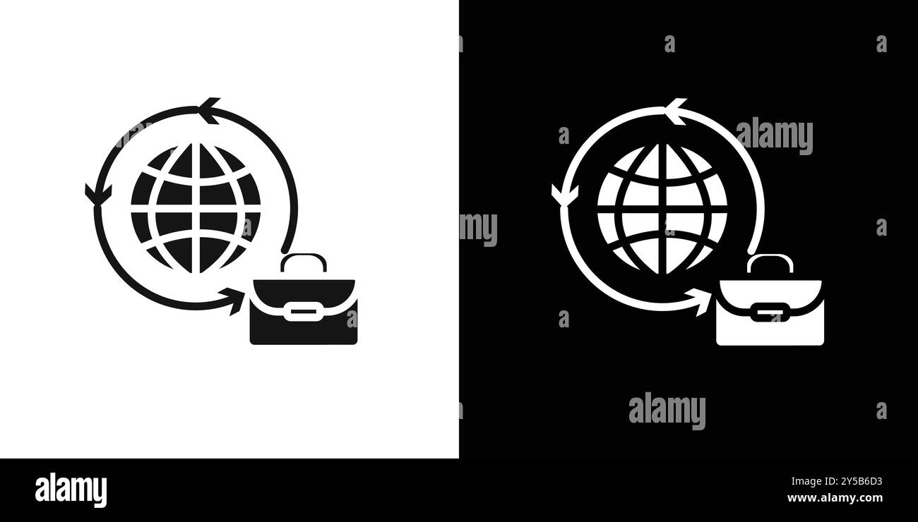 Icona di espansione aziendale, set di logo vettoriale o gruppo pacchetto Illustrazione Vettoriale