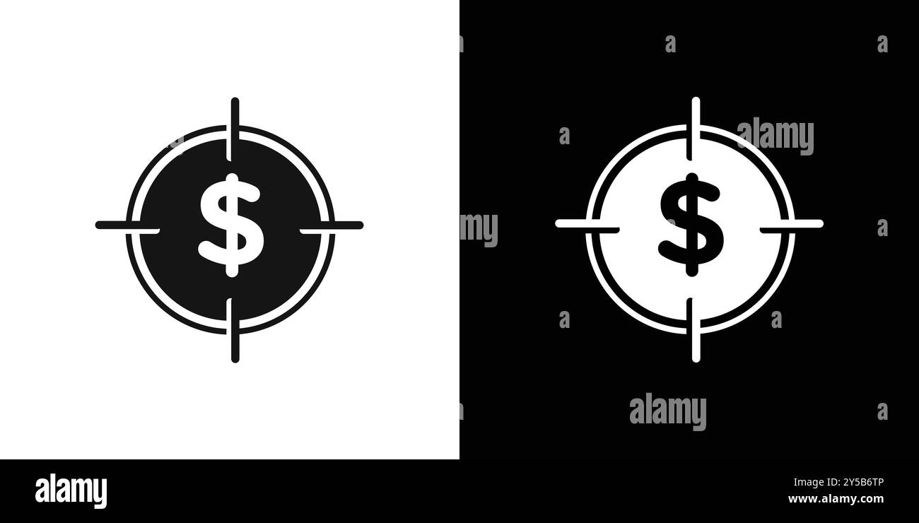 Raccolta di set di logo vettoriali icona di ricerca fondi o gruppo di pacchetti Illustrazione Vettoriale