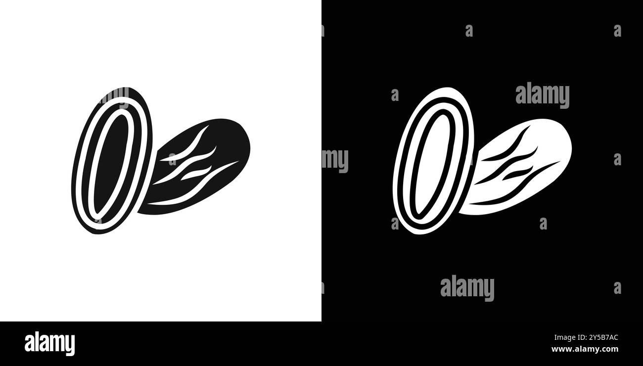 Set di logo vettoriale icona Jujujube o gruppo pacchetto Illustrazione Vettoriale