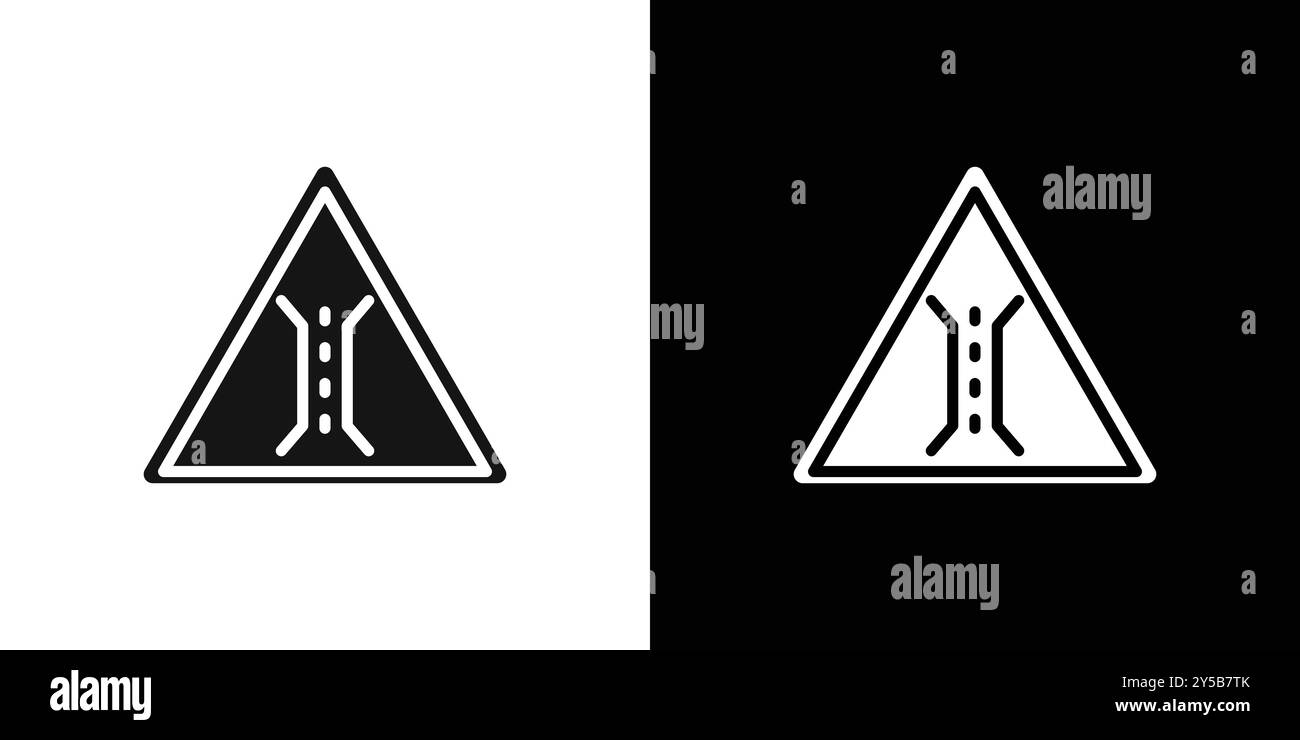 Insieme di logo vettoriali o gruppo di pacchetti con icona ponte stretto avanti Illustrazione Vettoriale