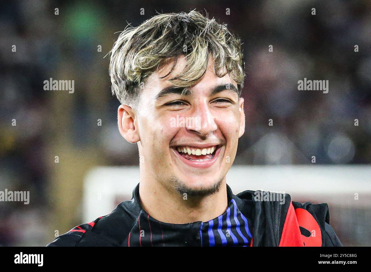 Guille FERNANDEZ di Barcellona durante la partita di calcio UEFA Champions League, fase MD1 tra AS Monaco e FC Barcelona il 19 settembre 2024 allo stadio Louis II di Monaco Foto Stock