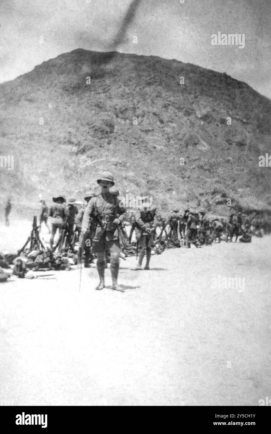 WWI 1916 North West Frontier, India britannica. Truppe nel Waziristan Foto Stock