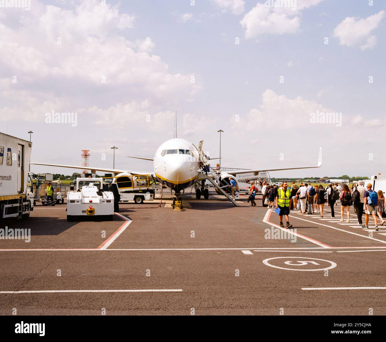 Bournemouth Airport, Dorset, Inghilterra, Regno Unito. Foto Stock