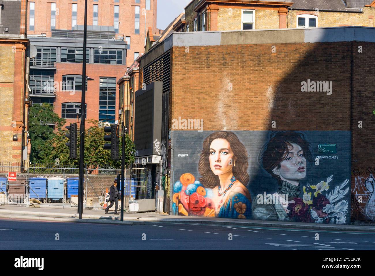 Old Street, Hackney, Londra EC1. Foto Stock