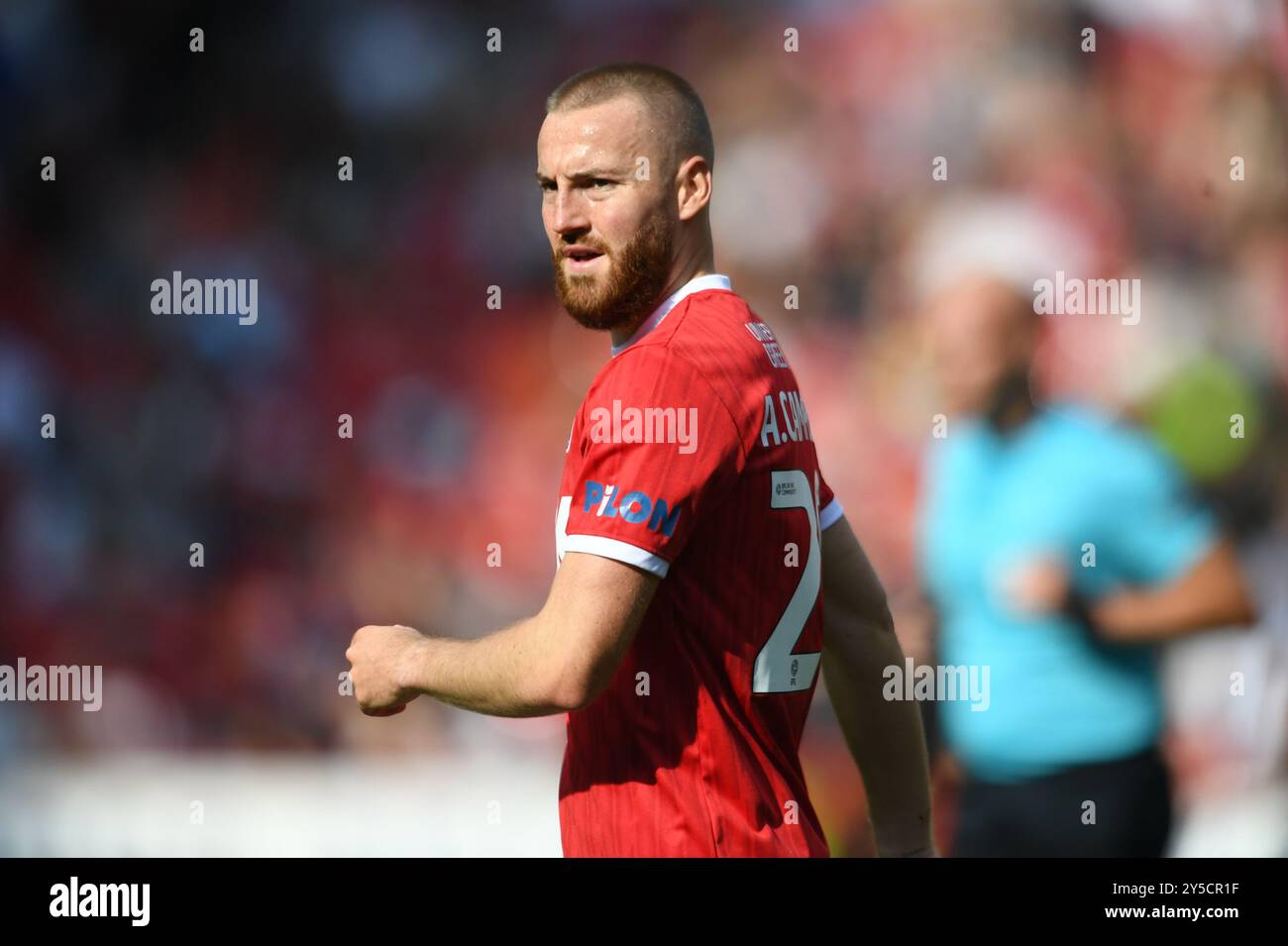 Londra, Inghilterra. 21 settembre 2024. Allan Campbell durante la partita Sky Bet EFL League One tra il Charlton Athletic e il Blackpool FC a The Valley, Londra. Kyle Andrews/Alamy Live News Foto Stock