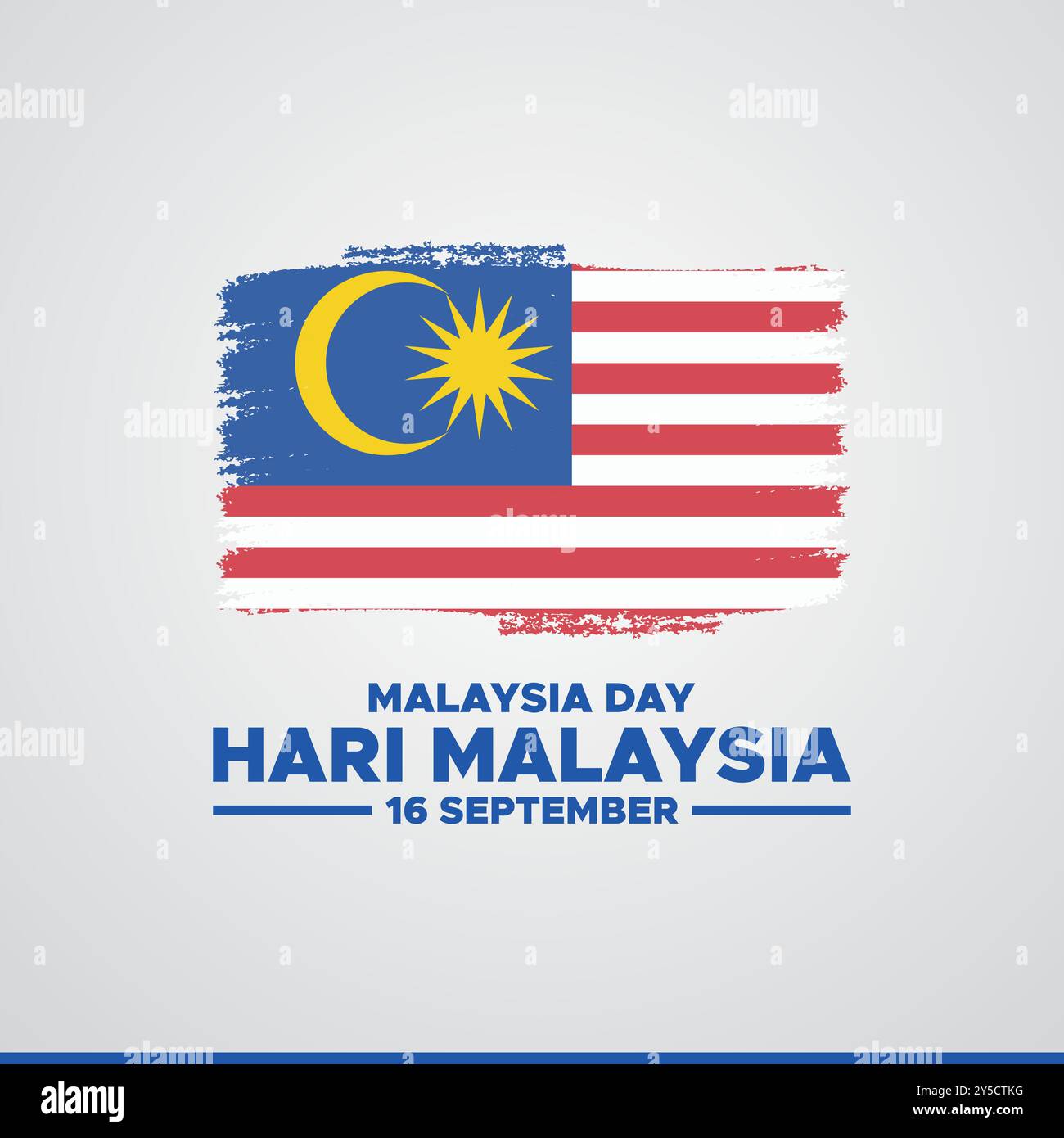 Hari Malaysia, Malaysia Day, 16 settembre, post, annunci, banner, poster, design volantino per Hari Malaysia, modello modificabile, illustrazione stock. Illustrazione Vettoriale