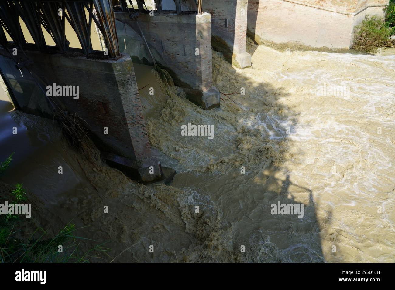 Alluvione romagnola 2024: Zona di Lamone Foto Stock