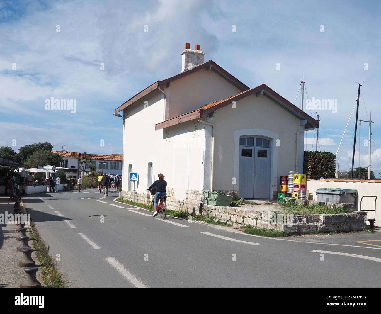 Ex edificio della stazione , Ars-en-Ré, Île de Ré Foto Stock