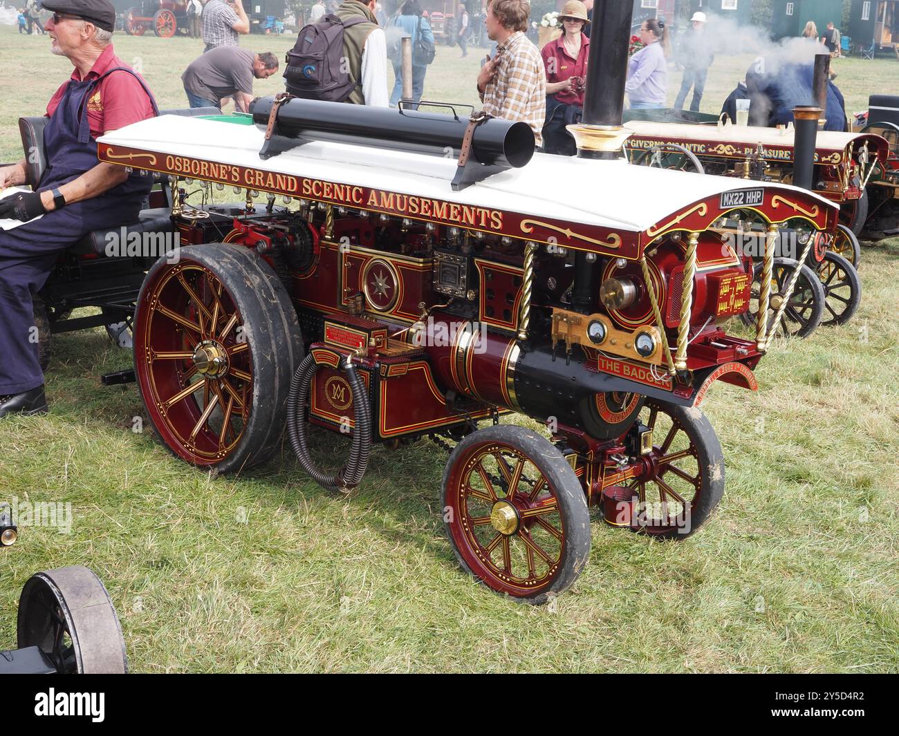 Motori di grandi dimensioni per showman al Berwick St John Country Fayre 2024 Foto Stock