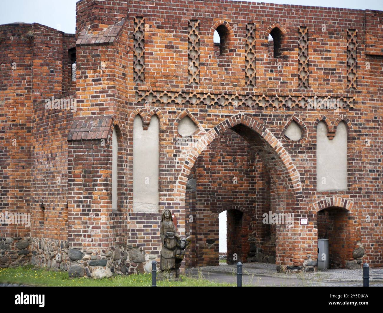 Neumarkttor a Jueterbog, Germania, Europa Foto Stock