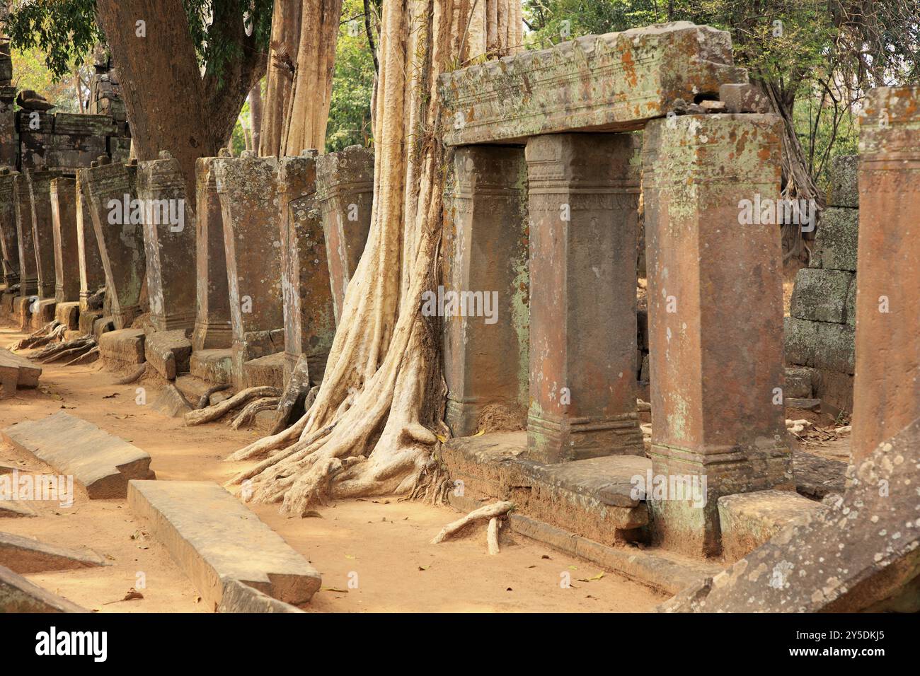 Santuario di Koh Ker Khmer ed ex capitale dell'impero Khmer Foto Stock