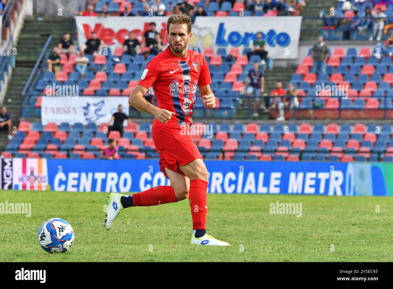 Giacomo Ricci durante la partita italiana di serie BKT tra Cosenza calcio e US Sassuolo il 21 settembre 2024 allo stadio San Vito-Marulla di Cosenza Foto Stock