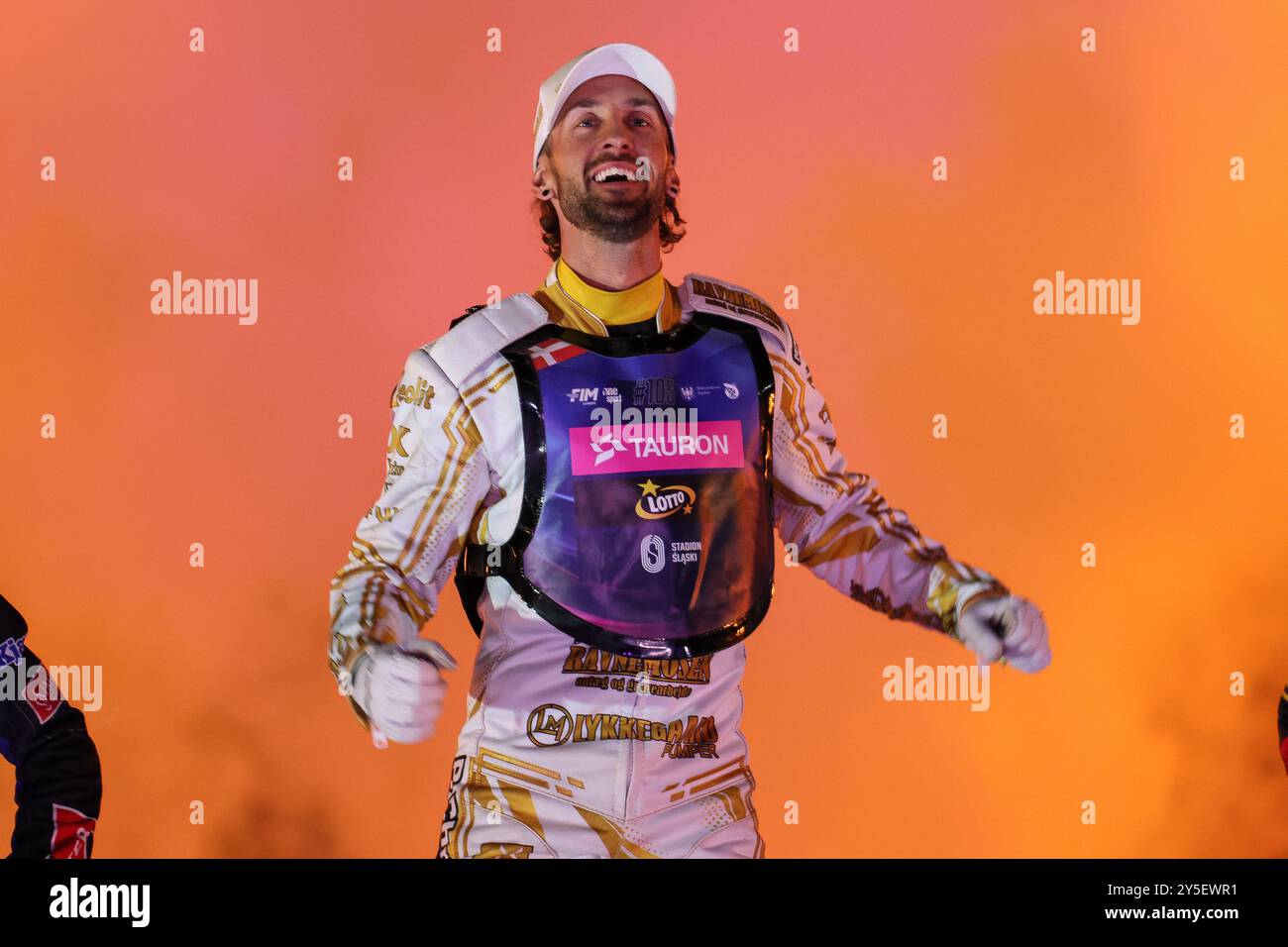 Chorzow, Polonia. 21 settembre 2024. speedway 2024 Tauron SEC (Speedway Euro Championship) round 3 a Chorzow op: ANDERS THOMSEN primo posto crediti: Konrad Swierad/Alamy Live News Foto Stock