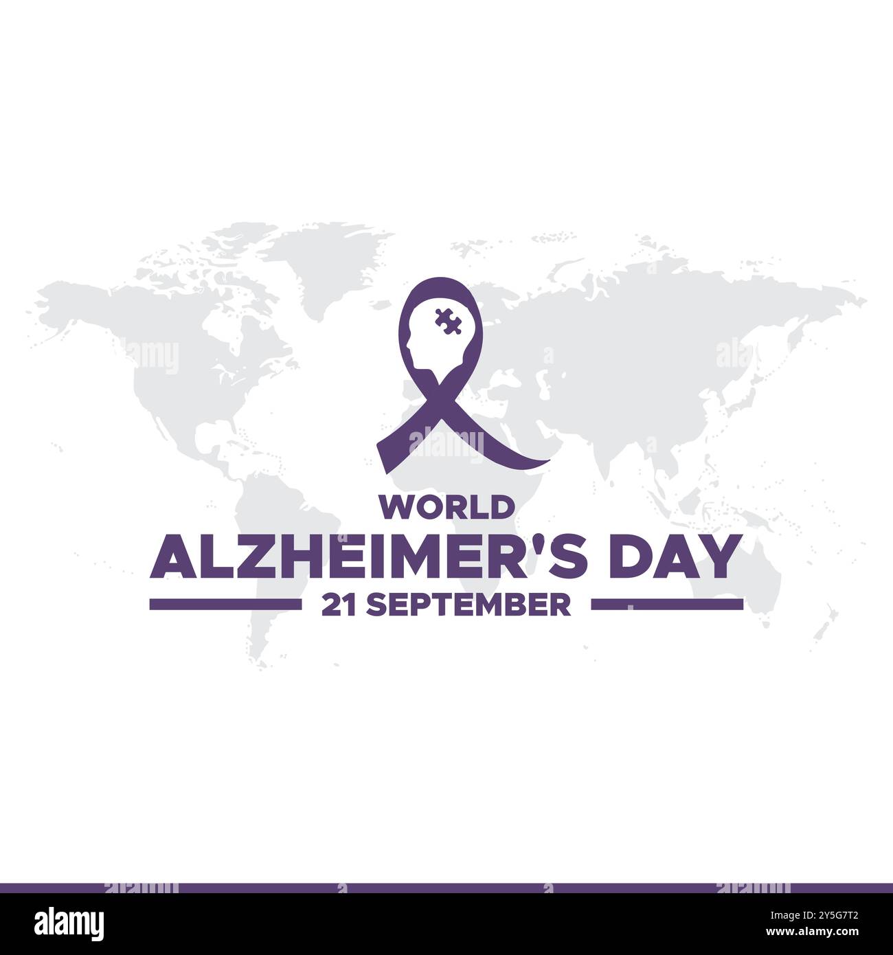 Giornata mondiale dell'Alzheimer, 21 settembre. Banner pubblicitari, poster, post design per la giornata mondiale dell'Alzheimer, file vettoriale, modello modificabile, illustrazione stock. Illustrazione Vettoriale