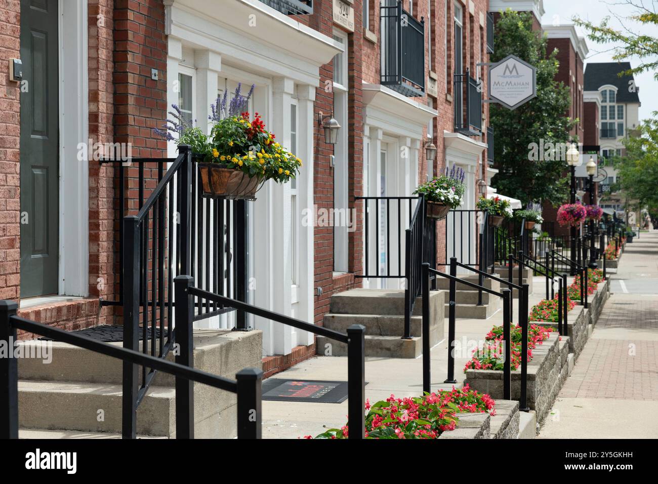 Incantevoli residenze a Carmel, Indiana, Stati Uniti. Foto Stock