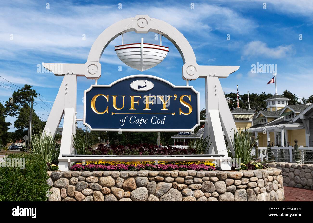 Negozio di souvenir e abbigliamento Cuffy's of Cape Cod. Foto Stock Negozio di souvenir e abbigliamento Cuffy's of Cape Cod. Foto Stock