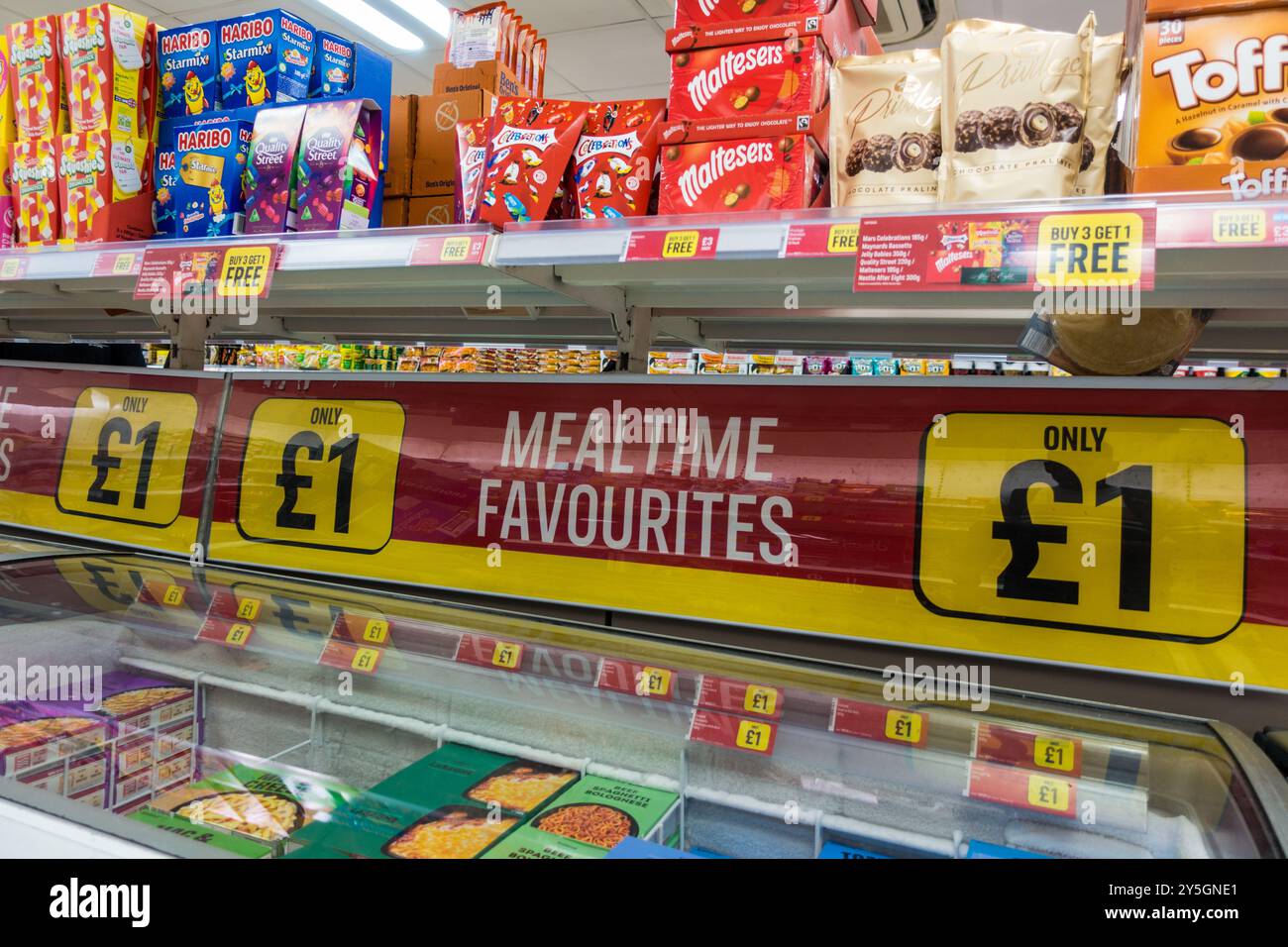 I preferiti dell'Islanda per i pasti al prezzo di £1 Foto Stock