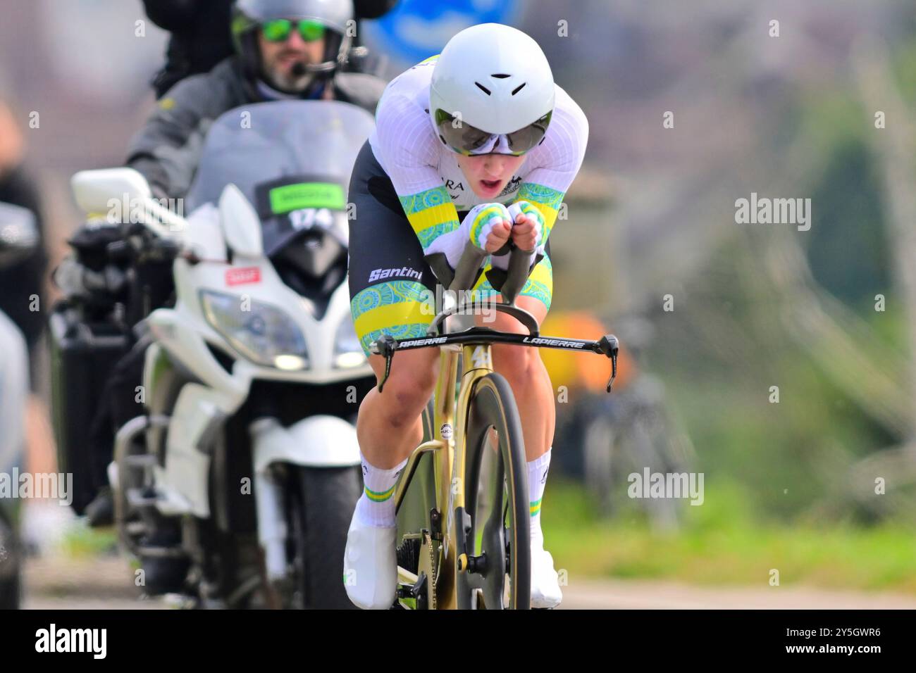 Grace BROWN (Australien, Australia, AUS) Frauen Elite Einzeitfahren/Women Elite a cronometro individuale ITT UCI Road World Championships über 29, 9 km von Gossau nach Zürich AM 22. Settembre 2024 im Rahmen der Strassenradsport-Weltmeisterschaften 2024. Die Radsport WM findet vom 21. bis 29. Settembre 2024 um und in Zürich im Rahmen der 2024 UCI Road and Para-Cycling Road World Championships statt. Foto Stock