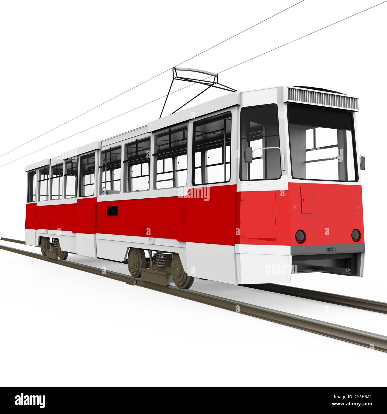 Moderno isolato di tram Foto Stock