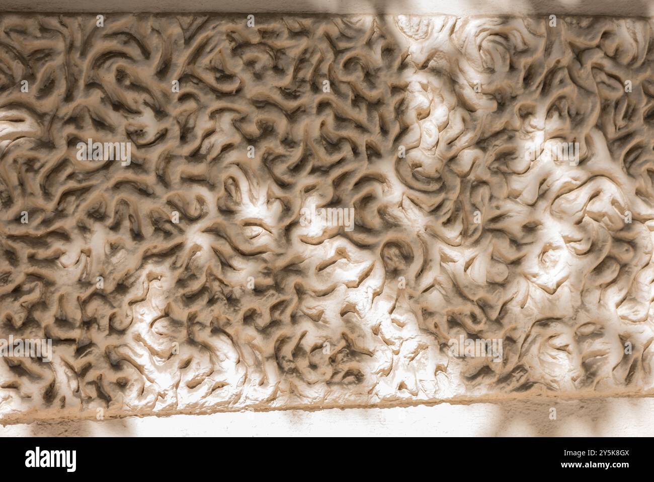 Carlton House Terrace, The Mall, London - pannello che mostra la vermiculazione Foto Stock