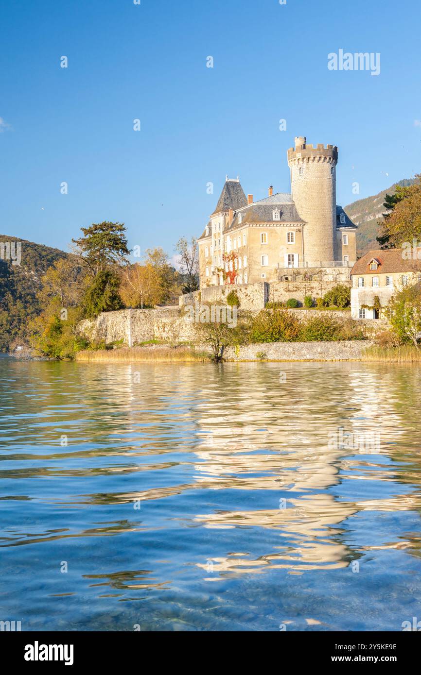 Château Ruphy nel villaggio Dungt nel lago di Annecy, Haute-Savoie, Rhône-Alpes, in Francia Foto Stock