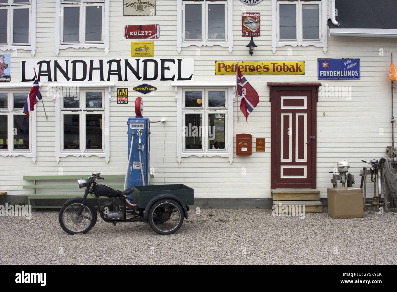 Museo di Kongsfjord, Norvegia, negozio di campagna, caffetteria, Kongsfjord, Varanger, Norvegia, Europa Foto Stock