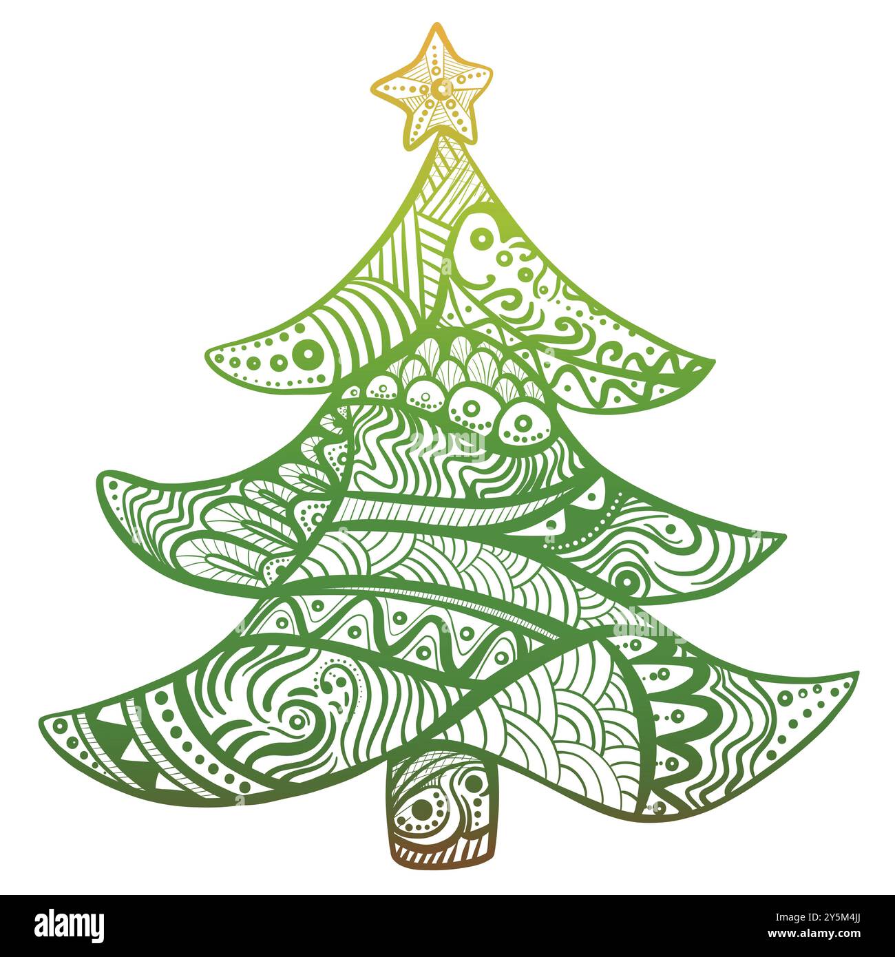 Albero di Natale modellato Foto Stock