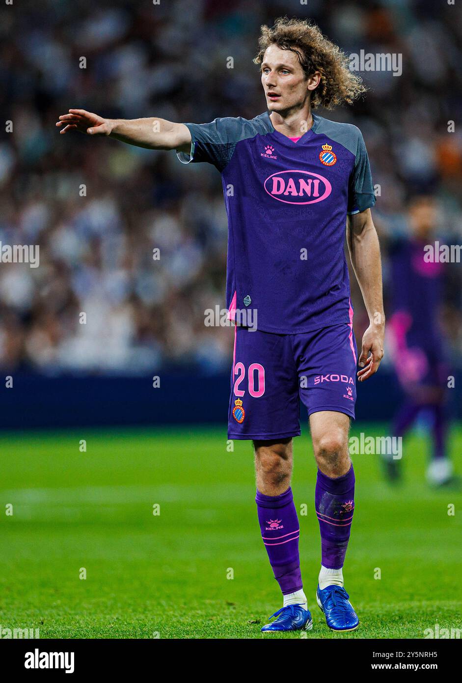 Madrid, Germania. 21 settembre 2024. Fussball la Liga 6. Spieltag Real Madrid - Espanyol Barcelona am 21.09.2024 im Estadio Santiago Bernabeu a Madrid Alex Kral ( Schalke ) foto: Revierfoto credito: ddp media GmbH/Alamy Live News Foto Stock