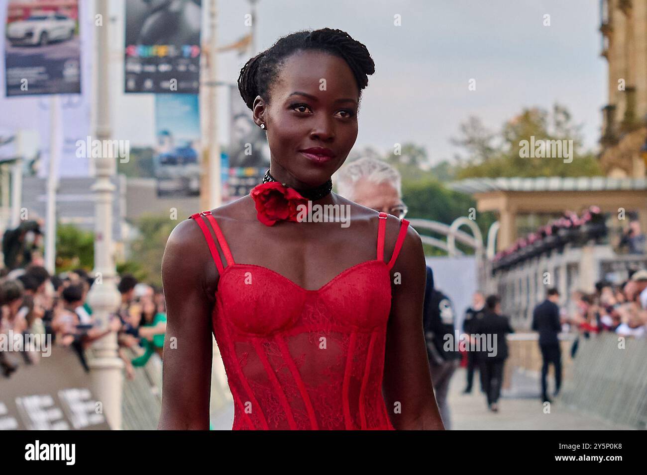 San Sebastian, Spagna. 22 settembre 2024. Lupita Nyong'o partecipa al Red carpet del film "The Wild robot" durante il 72° Festival Internazionale del Cinema di San Sebastian a San Sebastian, Spagna, il 20 settembre 2024. (Foto di COOLMedia/NurPhoto) credito: NurPhoto SRL/Alamy Live News Foto Stock