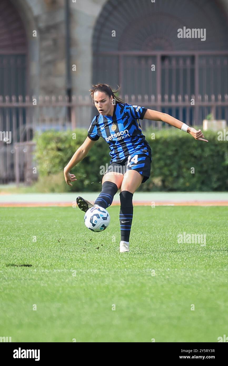 Chiara Robustellini durante Inter - FC Internazionale vs AC Milan, partita di calcio italiano femminile di serie A A Milano, 22 settembre 2024 Foto Stock