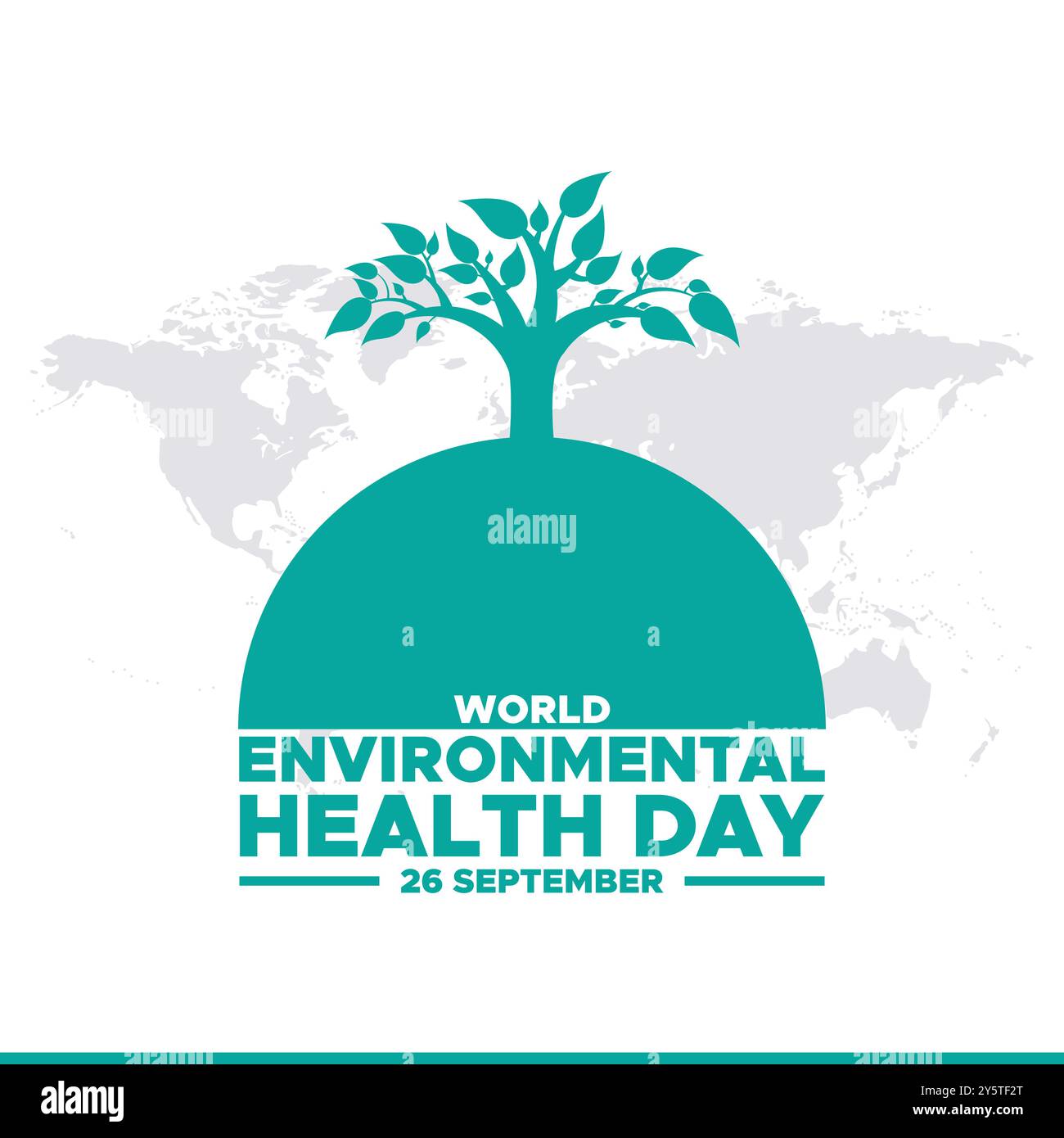 Giornata mondiale della salute ambientale, 26 settembre, banner pubblicitari, poster, volantino, progettazione di modelli, modello di social media della giornata mondiale della salute ambientale. Illustrazione Vettoriale