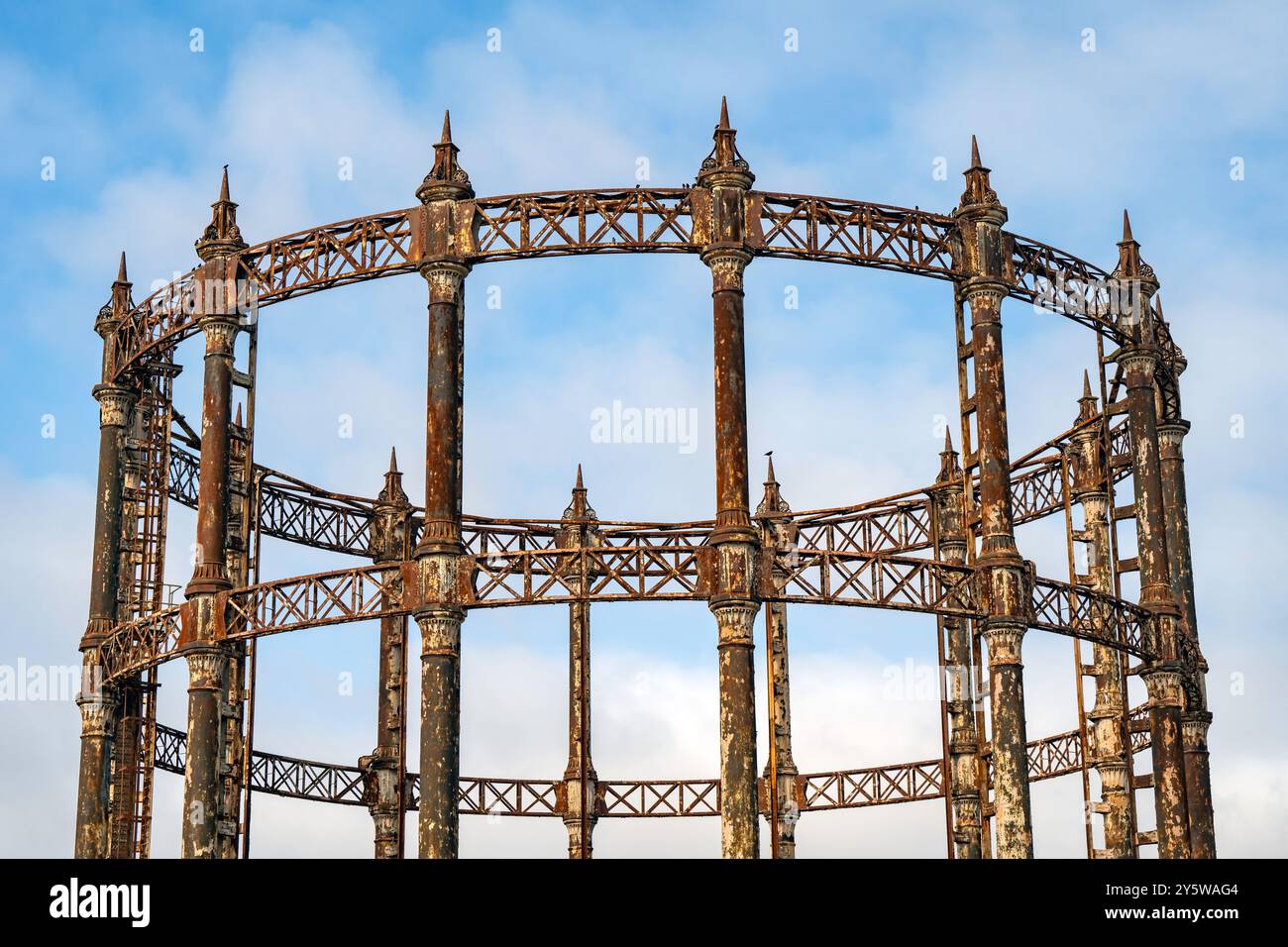 gasometro vittoriano in disuso Great Yarmouth Norfolk Foto Stock