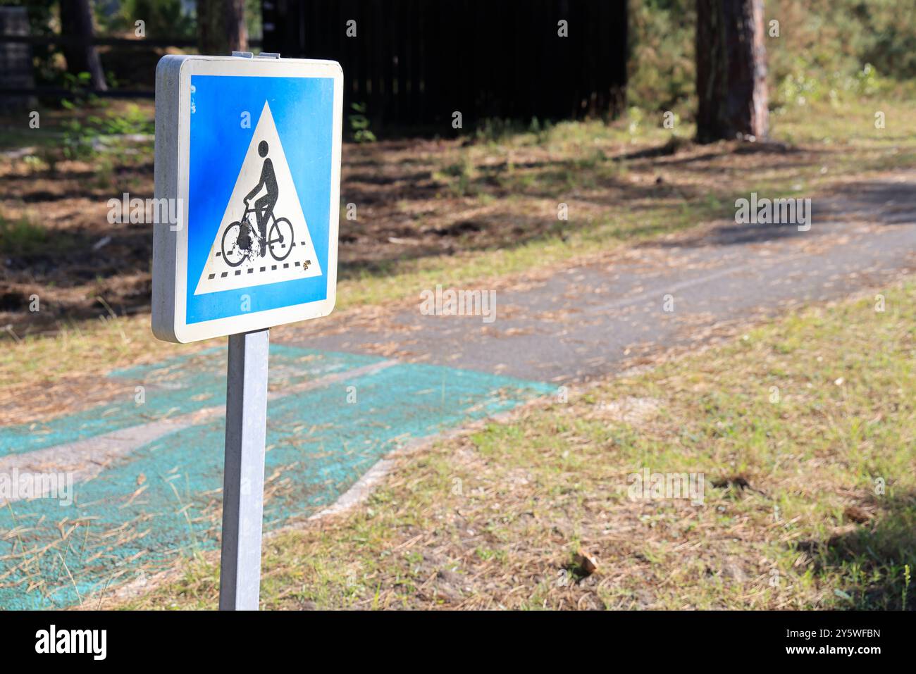 Sulle rive del lago Lacanau in Gironde, nel sud-ovest della Francia. Calma, natura, campagna, ambiente. Lacanau, Médoc, Gironde, Nouvelle Aquitai Foto Stock