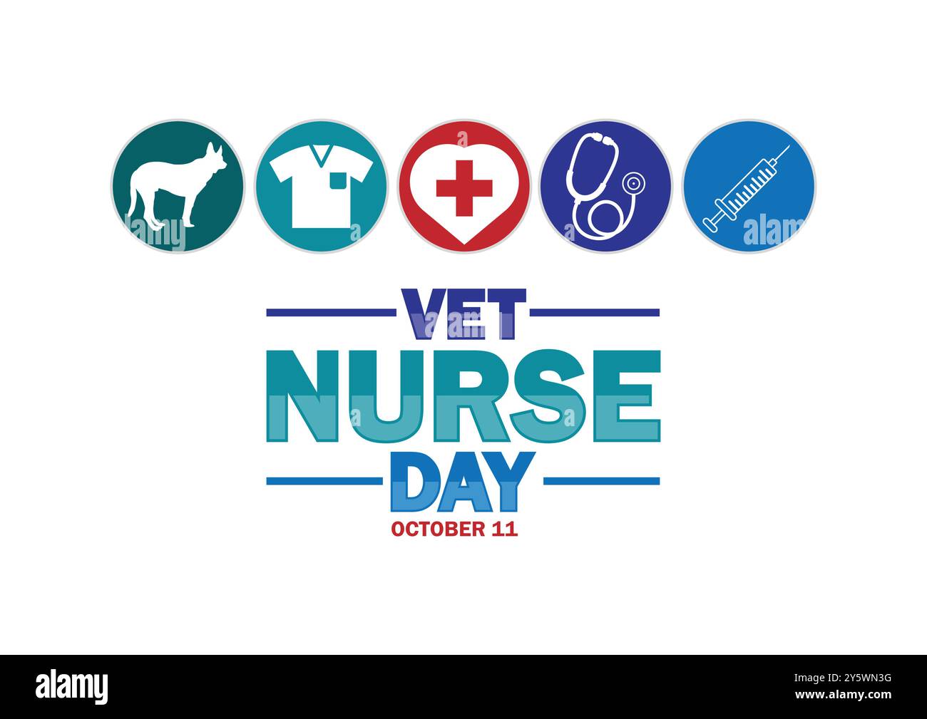 Illustrazione Vector Day Nurse Vector. 11 ottobre. Adatto per biglietti d'auguri, poster e striscioni. Illustrazione Vettoriale