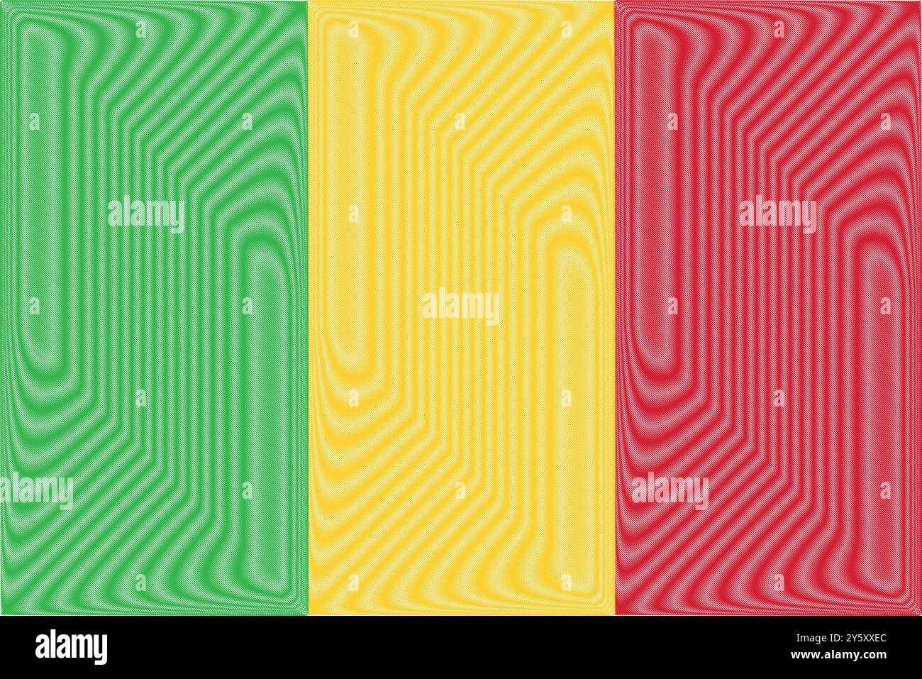 Mali Independence Day 22 settembre. Sfondo vettoriale flag Mali in stile scarabeo. Poster, cartolina, banner. Illustrazione Vettoriale