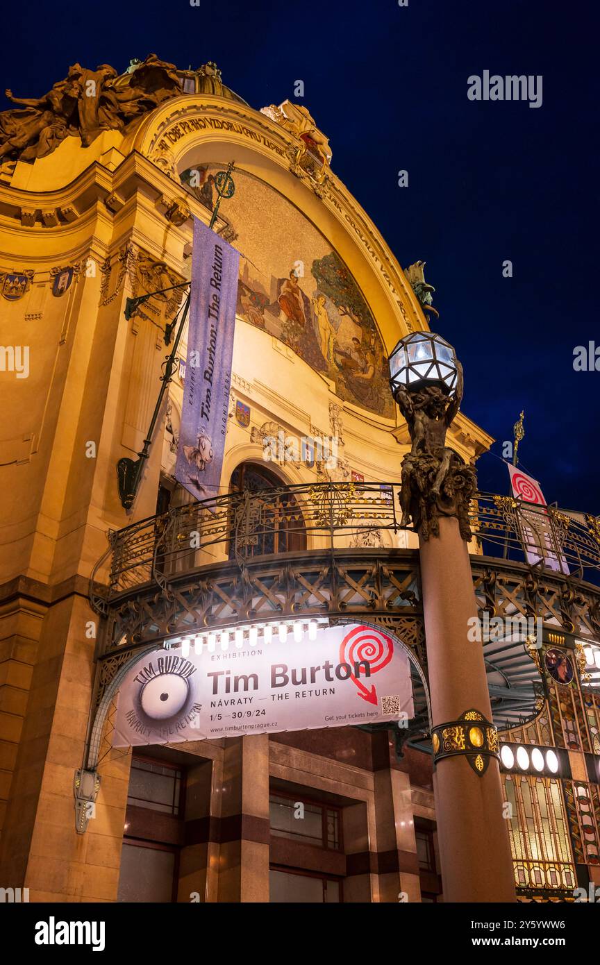 Mostra di Tim Burton a Praga Foto Stock