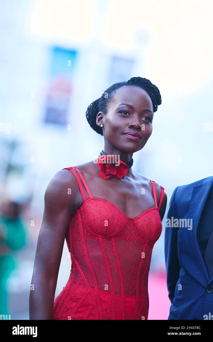 22 settembre 2024, San Sebastian, Spagna: LUPITA NYONG'o ha partecipato al Red Carpet 'The Wild robot' durante il 72° Festival Internazionale del Cinema di San Sebastian al Victoria Eugenia Theatre. (Credit Image: © Jack Abuin/ZUMA Press Wire) SOLO PER USO EDITORIALE! Non per USO commerciale! Foto Stock
