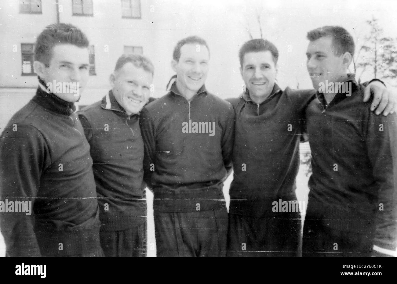 5 CICLISTA SOVIETICO INTORNO ALL'EGITTO 16 GENNAIO 1961 Foto Stock