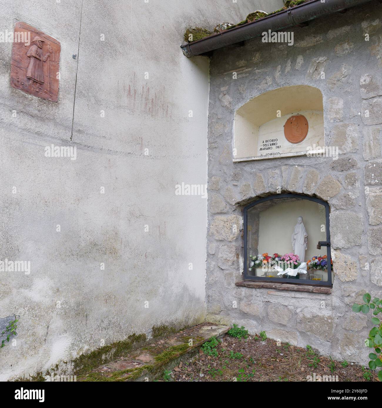 Chiesa di Santa Maria della Valle a Montefiascone, Italia, 22 settembre 2024. Poco prima dei danni causati dalla tempesta. Foto Stock