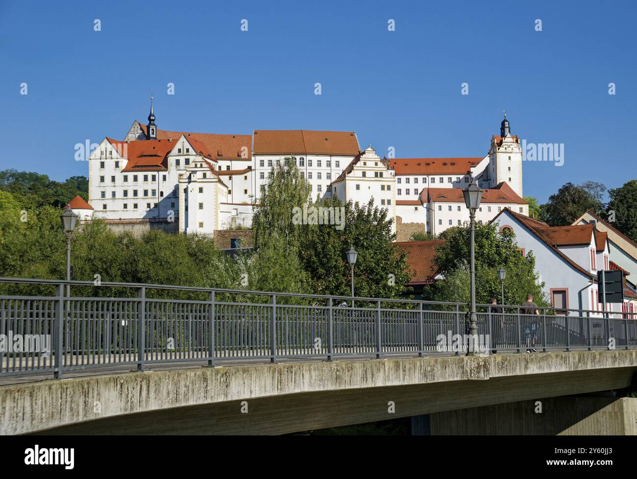 Castello rinascimentale di Colditz con museo di fuga sui prigionieri di guerra alleati e ostello della gioventù, Colditz, Sassonia, Germania, Europa Foto Stock