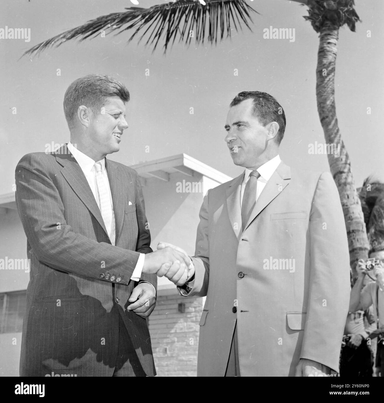 JOHN F KENNEDY NIXON FLORIDA / 16 NOVEMBRE 1960 Foto Stock