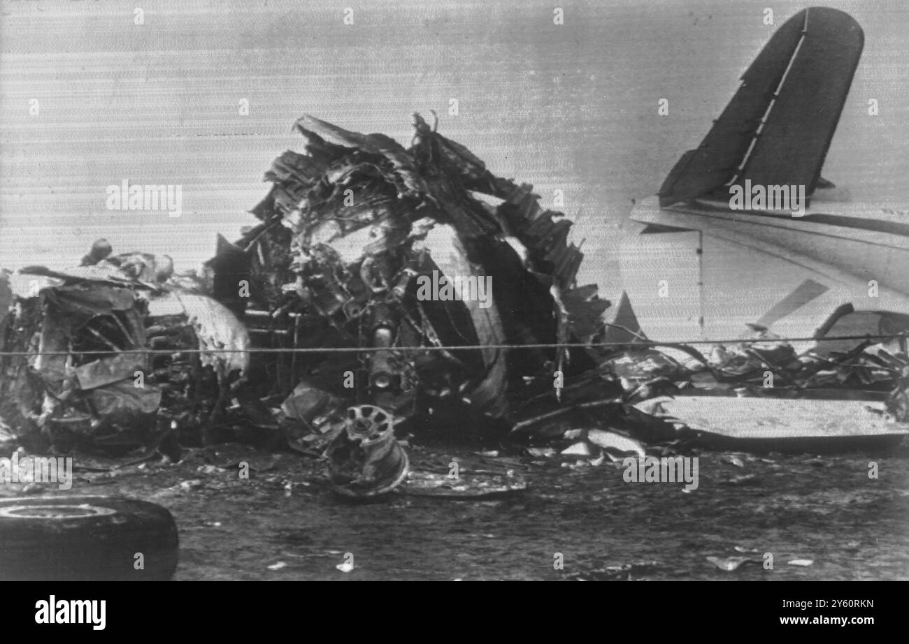 AVIATION C-46 CRASH TOLEDO 30 OTTOBRE 1960 Foto Stock
