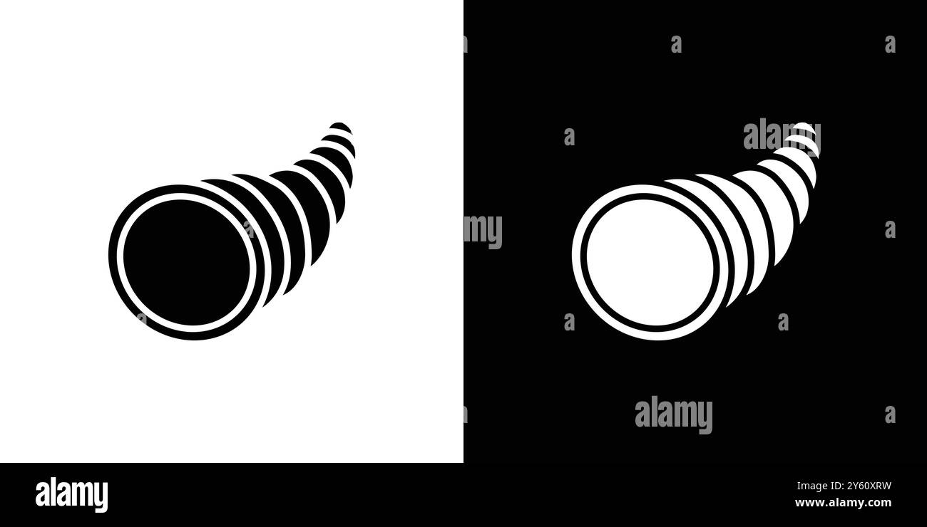 set di logo cornucopia icon vector o gruppo di pacchetti Illustrazione Vettoriale